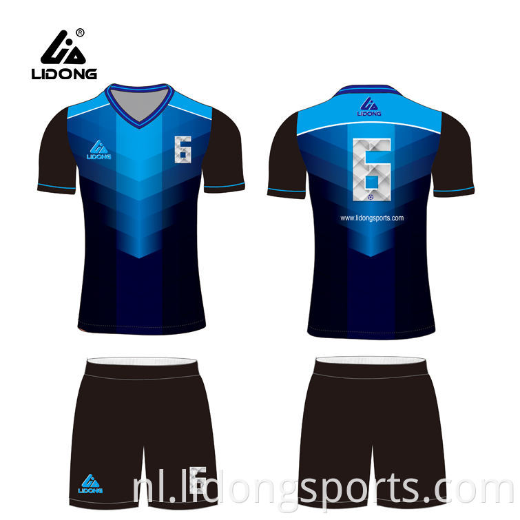 Super september China fabriek goedkope groothandel aangepast voetbal jersey voetbal team dragen voetbaluniformen